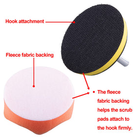 SIQUK polishing pads in use buffing a car bumper for restored gloss and reduced scratches