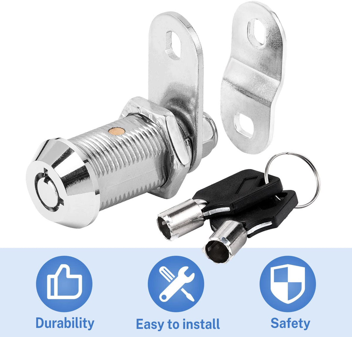 Sissinda lock installed on RV door demonstrating secure compartment protection
