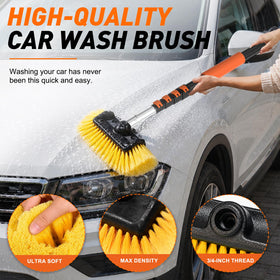 SISUPASSIE 12-inch soft bristle head close-up for scratch-free surface cleaning