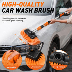 SISUPASSIE telescoping pole fully extended to reach high surfaces safely