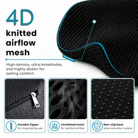 SitCushion anti-slip rubber underside providing stable strap-free grip