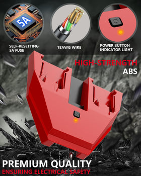 Sivsis installed with single Milwaukee M18 battery demonstrating compact runtime