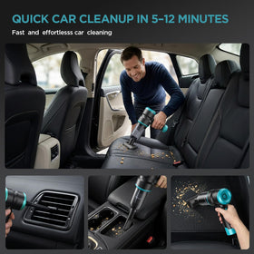 SIX CRAFTSMEN seven attachments laid out for versatile cleaning tasks