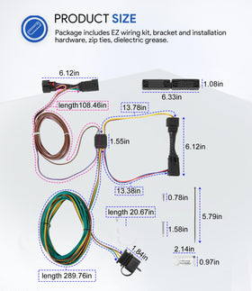 sixcow installed on Jeep Wrangler showing accessible connector and clean wiring layout