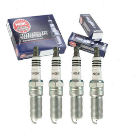 Sixity Auto NGK Iridium IX front packaging showing four plugs and benefit of genuine parts