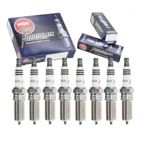 Sixity Auto NGK front packaging showing complete eight-plug kit and fitment