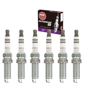 Sixity Auto NGK Ruthenium HX front packaging showing six genuine plugs for fitment clarity