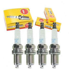 Sixity Auto NGK front packaging showing four plugs and authenticity badge, fast replacement benefit