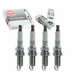 Sixity Auto NGK V-Power front packaging showing four spark plugs and part labeling for correct fit
