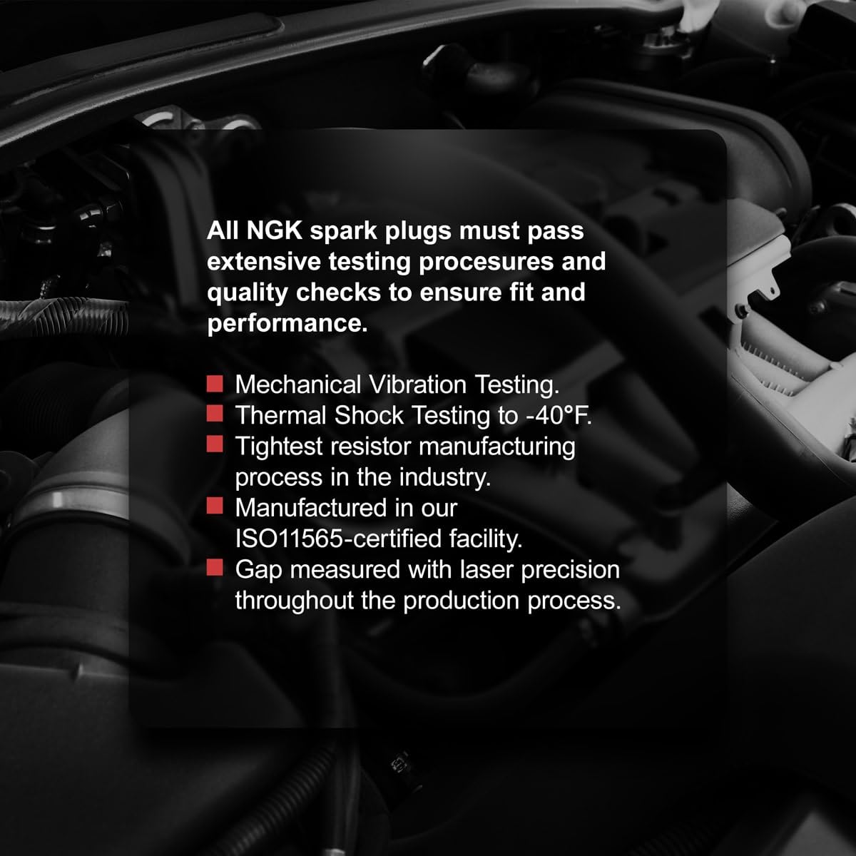Sixity Auto NGK V-Power in a garage next to a Ford F-250 demonstrating DIY maintenance convenience