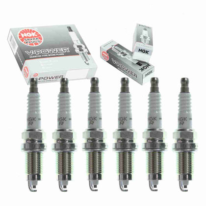 Sixity Auto NGK V-Power front packaging showing six plugs and compatibility