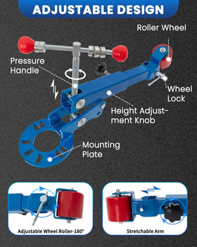 SIXIWANZI adjustable arm detail highlighting 180-degree swivel for versatile positioning