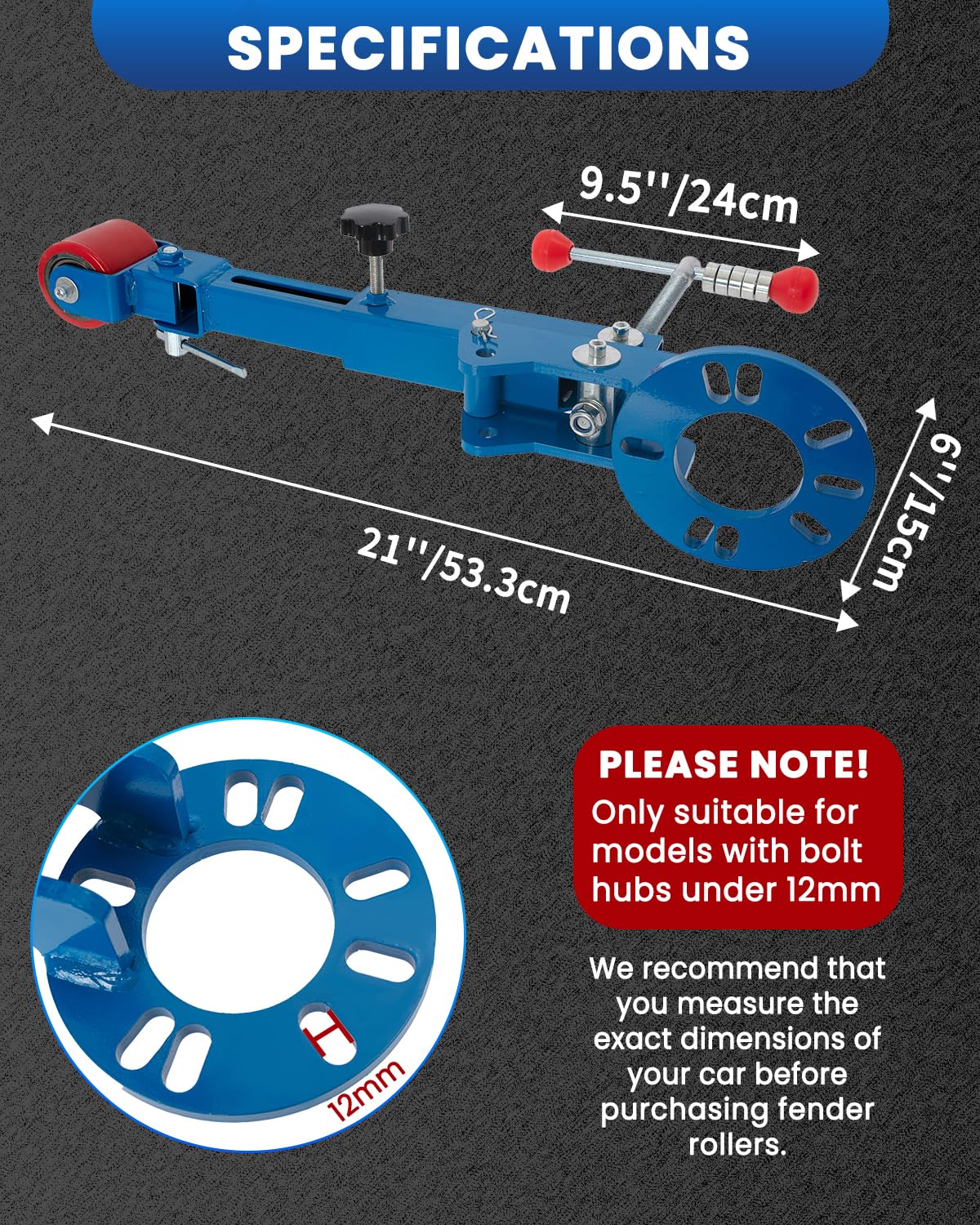 SIXIWANZI fender roller installed in wheel well creating extra tire clearance safely