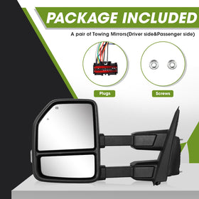 Siziom mirrors mounted on truck in towing scenario for safer backing