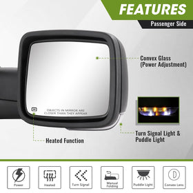 Siziom mirror glass with heated element clearing frost quickly