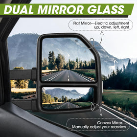 Siziom mirror next to ruler showing accurate size and fitment