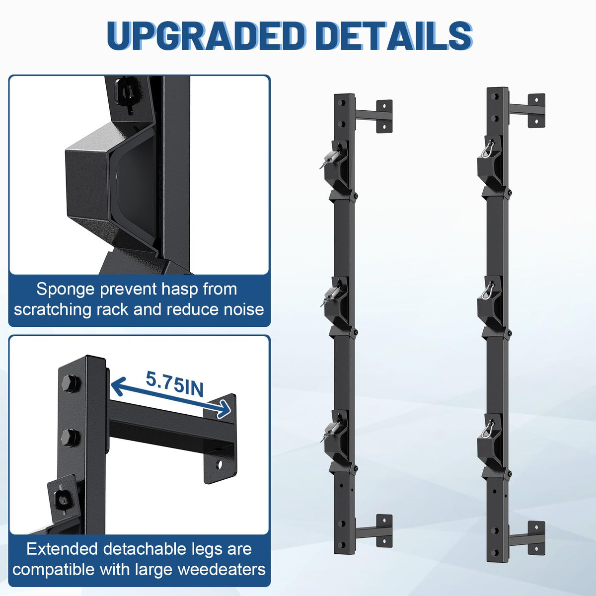 SJPULMO theft-resistant lock and heavy-duty hasp detail for security