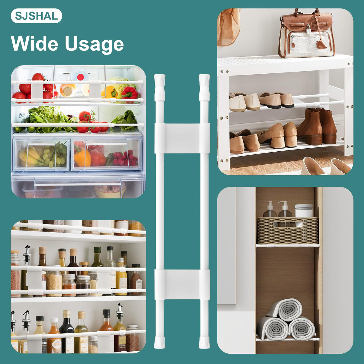 SJSHAL in a camper kitchen lifestyle scene showing neat, secure storage