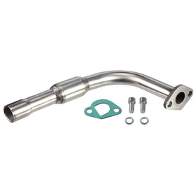 SJVLXHI front view polished exhaust showing fit and finish benefit