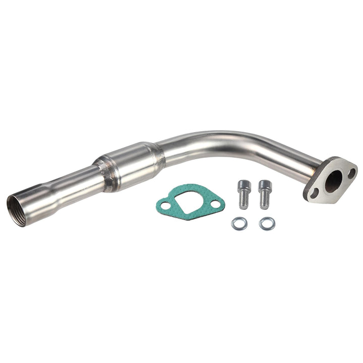 SJVLXHI front view polished exhaust showing fit and finish benefit