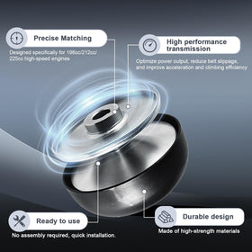 SJVLXHI bore and keyway detail showing precise 3/4 inch fit benefit