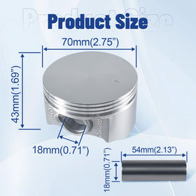 SJVLXHI wrist pin and circlips detail demonstrating secure fitment benefit
