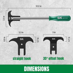 Ergonomic SK handle grip providing secure control and reduced hand fatigue during use