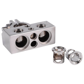 Skar Audio side profile of terminal body illustrating robust construction and fit
