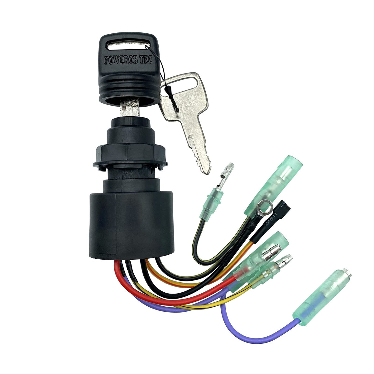 SKARUMMER ignition switch front view showing key slot and durable housing for reliable starts
