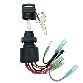 SKARUMMER ignition switch installed in a control box demonstrating direct-fit compatibility