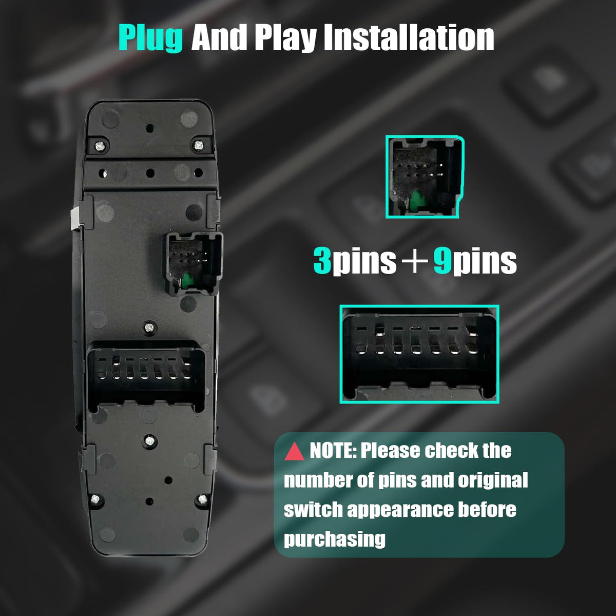 SKCEIDA close-up of soft-touch buttons illustrating durable texture and smooth operation