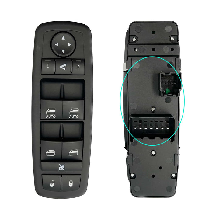 SKCEIDA front driver switch showing full button layout and clean finish for easy control