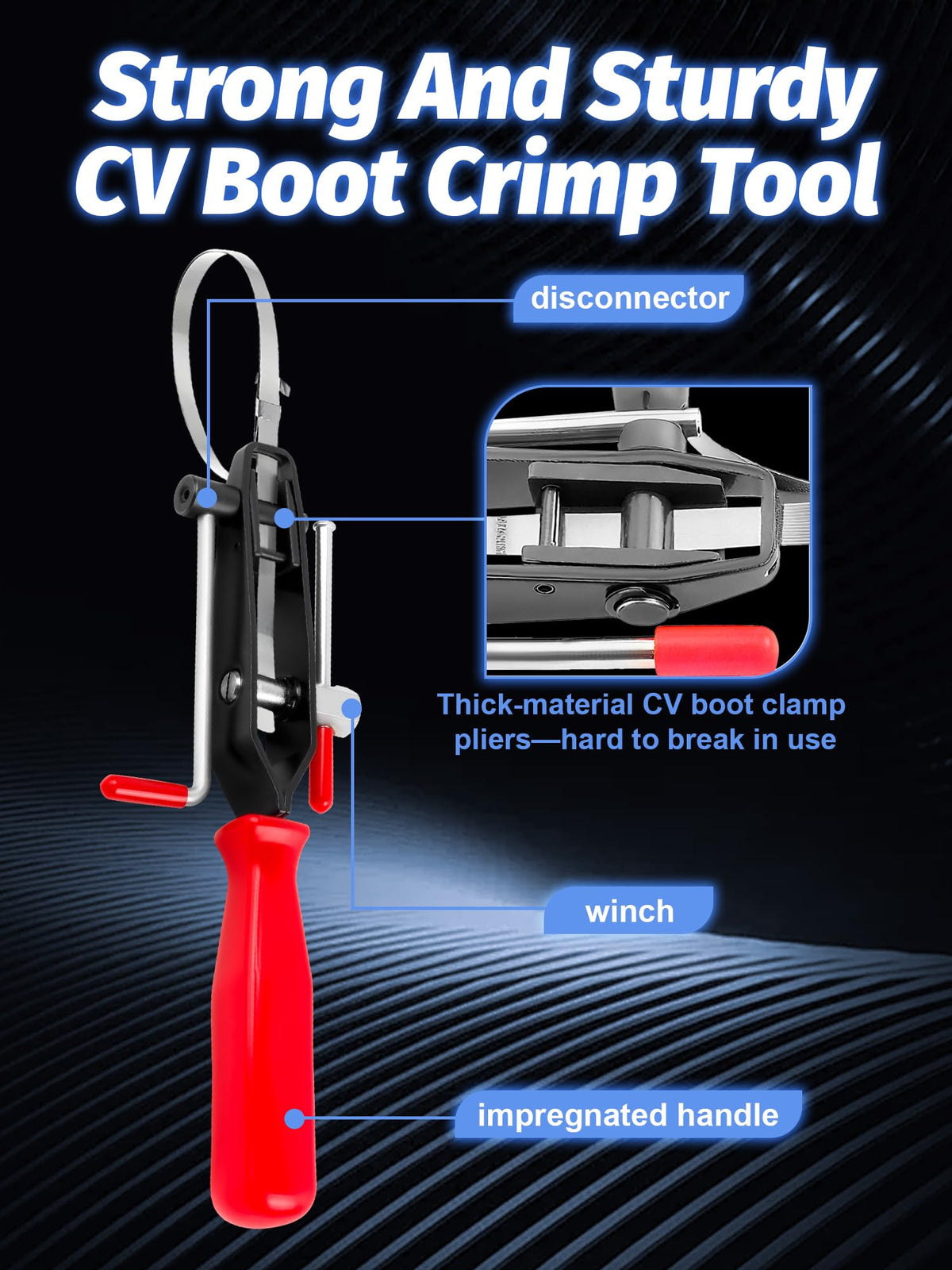 SKCOAUTO stainless steel clamps and pliers laid out for easy installation and secure sealing