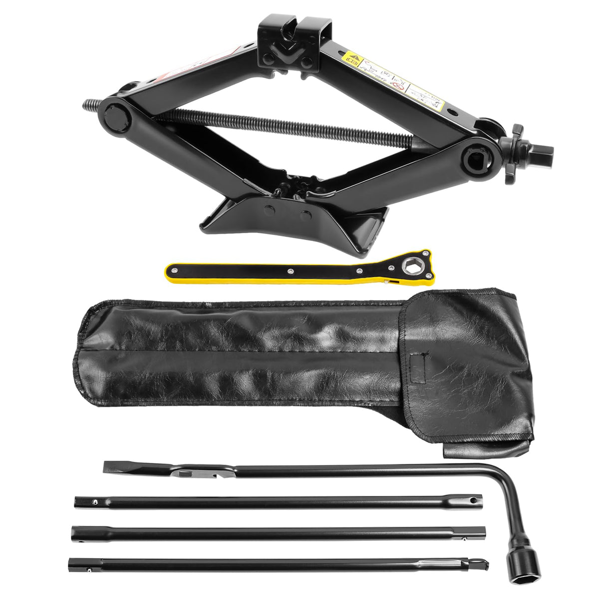 SKCOAUTO front packaging showing complete spare tire kit and compatibility benefits