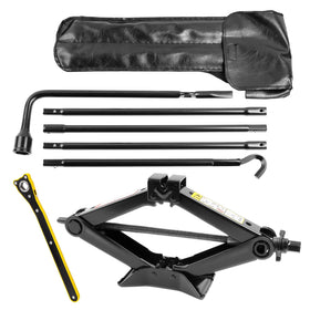 SKCOAUTO front packaging showing complete spare tire tool kit and benefits