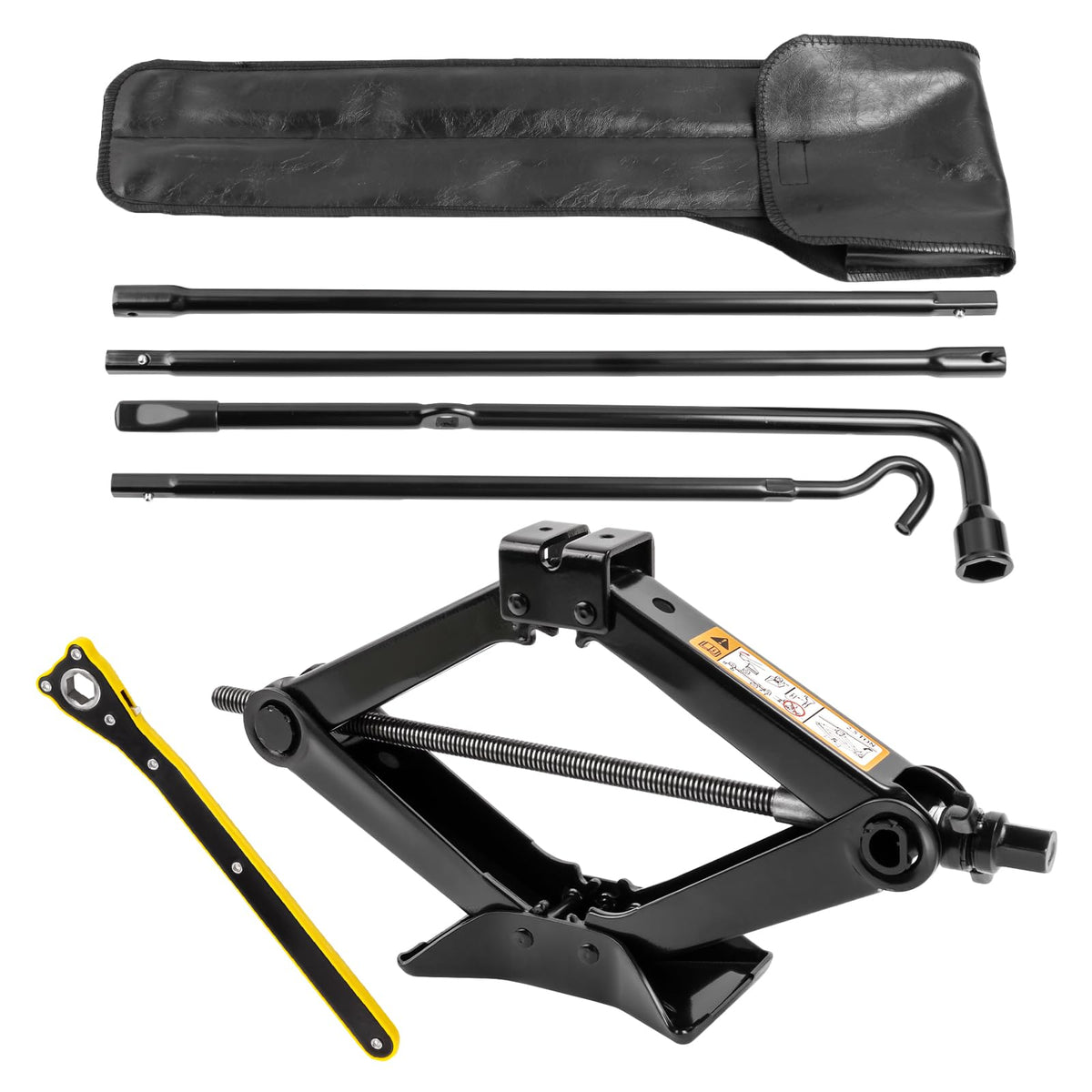 SKCOAUTO front view of scissor jack showing compact, OE-fit design and reliability