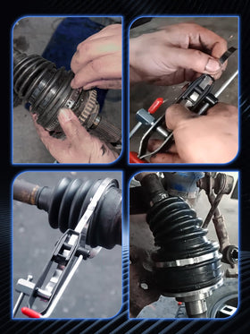 SKCOAUTO clamp locking teeth detail illustrating secure strap tension and anti-loosening benefit