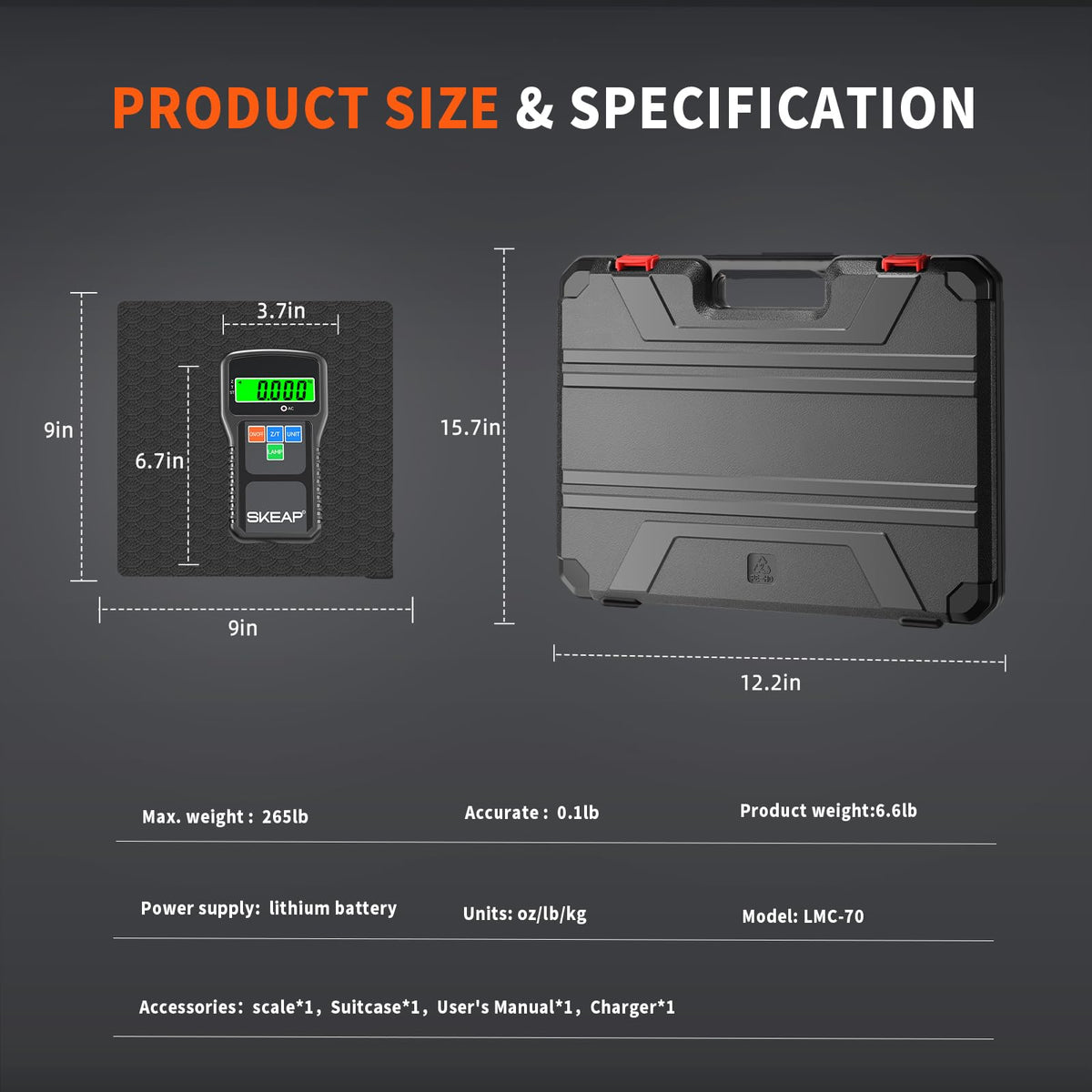 SKEAP technician using scale in the field for fast accurate weighing