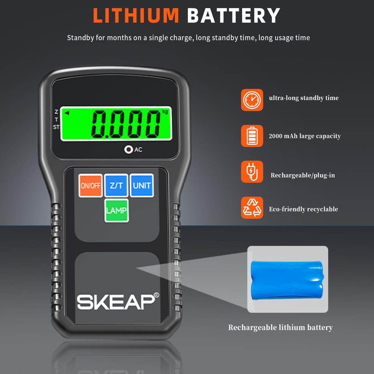 SKEAP backlit LCD and wired remote for convenient on-site control