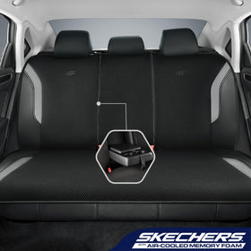 Skechers air-cool mesh top layer close detail for breathable, cool seating