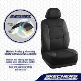 Skechers air-cool mesh top detail demonstrating breathability benefit