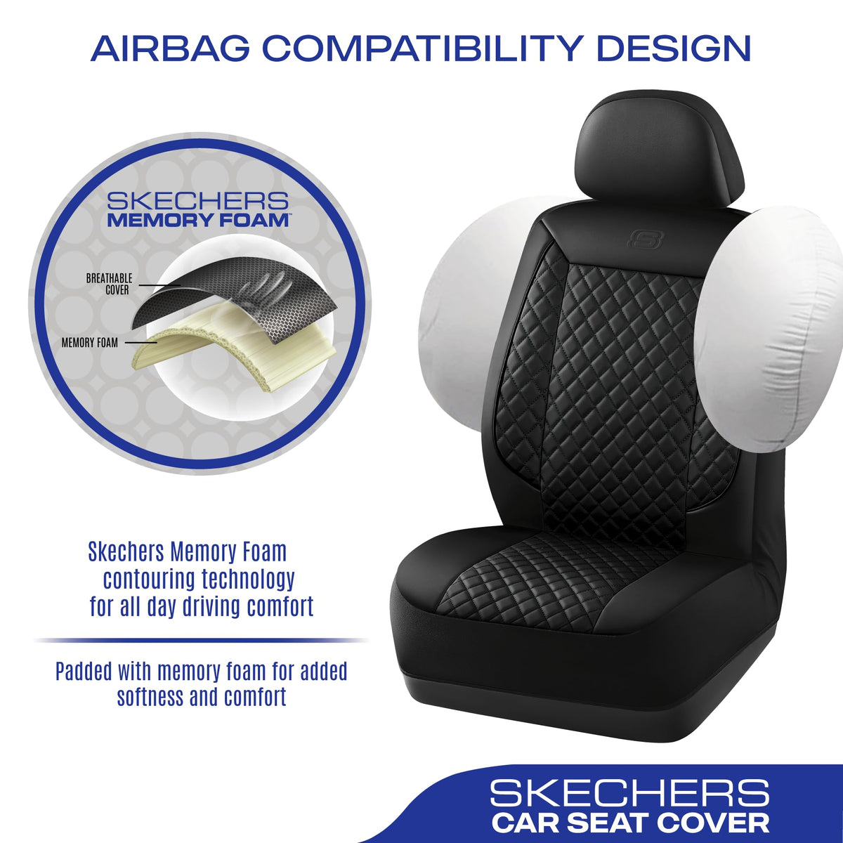 Skechers airbag cutout demonstration maintaining safety deployment access