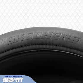 Skechers label and stitching detail indicating brand quality