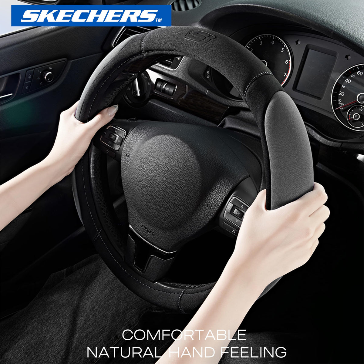 Skechers close-up of memory foam texture illustrating cushioning comfort