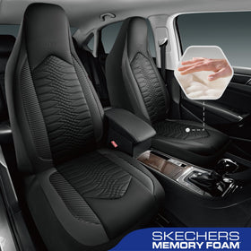 Skechers close-up of memory foam layer offering conforming comfort and support