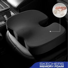 Skechers close-up of memory foam texture providing durable pressure relief benefit
