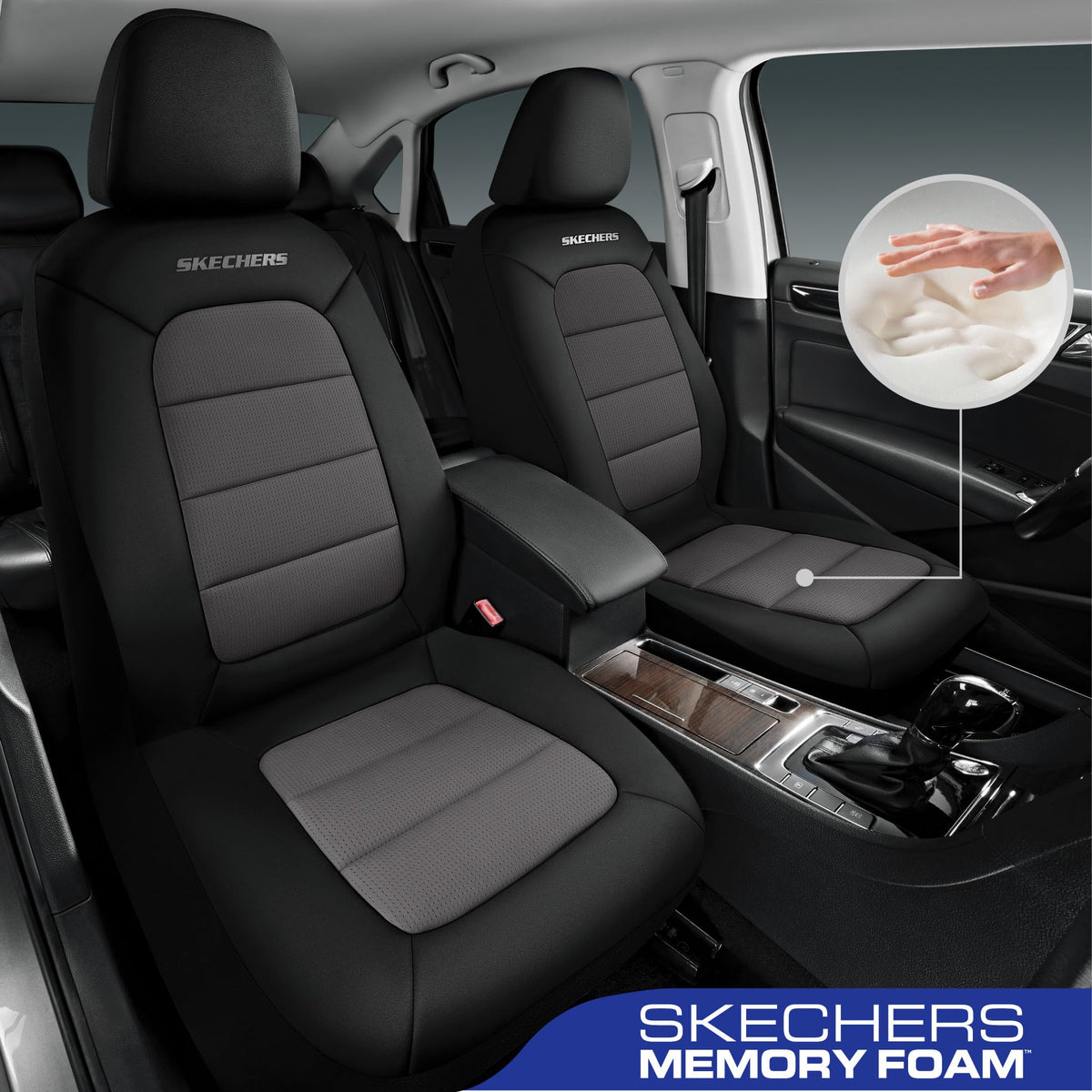 Skechers cool touch fabric close-up showing breathable texture and cooling benefit