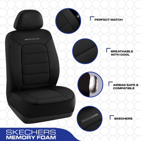 Skechers cool touch fabric texture highlighting breathability benefit
