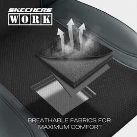 Skechers reinforced webbing detail demonstrating five-times stronger support