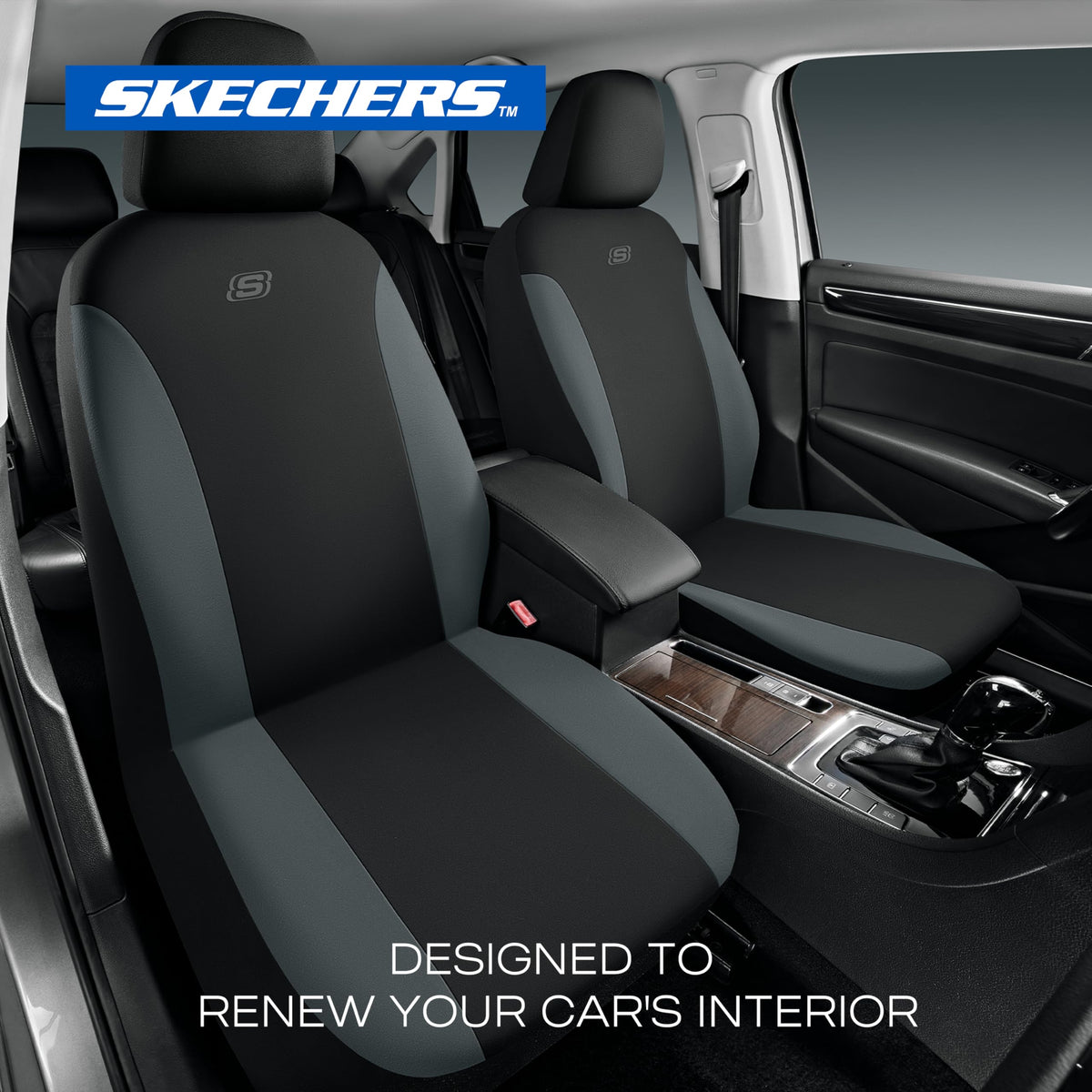 Skechers fabric texture close-up highlighting breathable polyester comfort